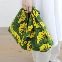 alinのあづま袋 M 50cm かごバッグに マチ付き アフリカンバティック