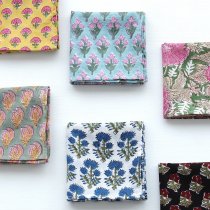 木版染め ブロックプリントハンカチ