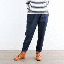 シュッとしたテーパードパンツ 11ozリネン混デニム オールシーズン（ダークインディゴ）