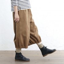 バルーンパンツ 秋冬コーデュロイ （キャメル）